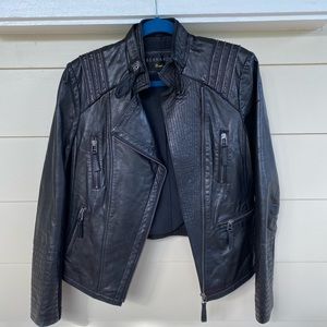 Bernardo genuine leather motorcycle jacket